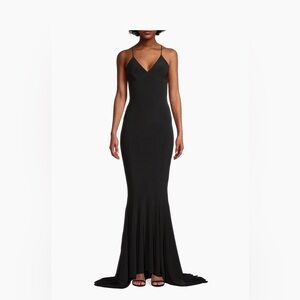 Norma Kamali Black Evening Gown